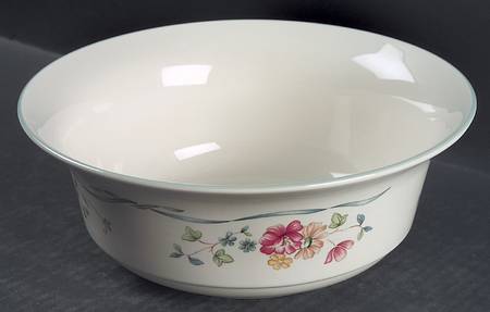 Country Cottage Courtyard 8" Round Vegetable Bowl