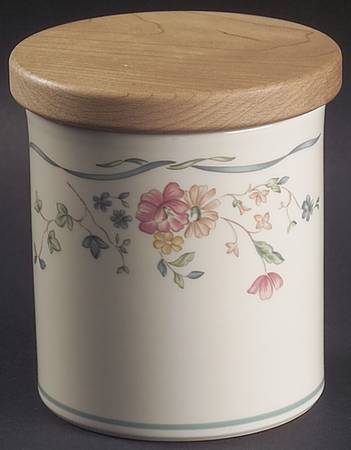 Country Cottage Courtyard Mini Canister & Lid