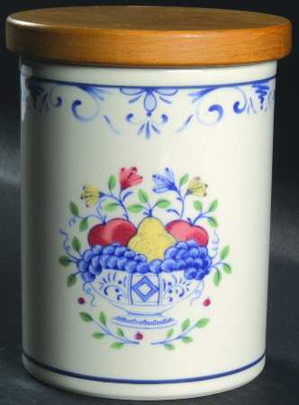 Country Fruit Small Canister & Lid