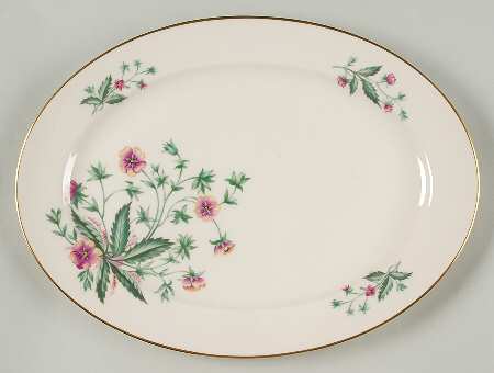 Country Garden 13" Oval Serving Platter
