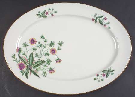 Country Garden 17" Oval Serving Platter