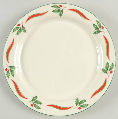 Country Holly Salad Plate