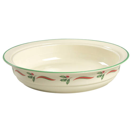 Country Holly 9" Round Vegetable Bowl
