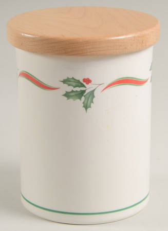 Country Holly Medium Canister & Lid
