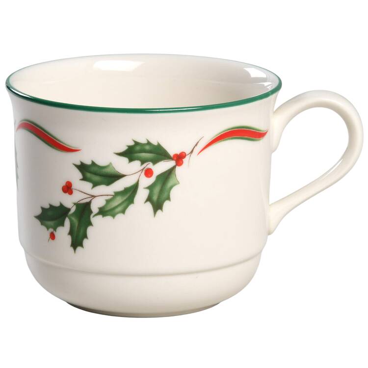 Country Holly Flat Cup