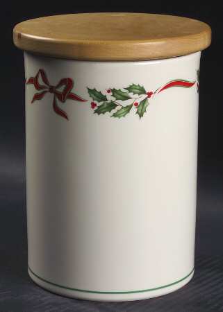 Country Holly Large Canister & Lid