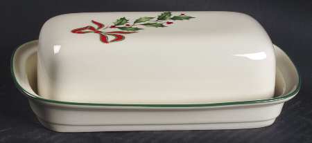 Country Holly 1/4 Lb Covered Butter