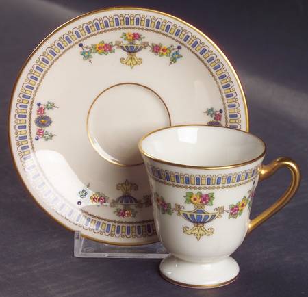 Colonial Footed Demitasse Cup & Saucer Set