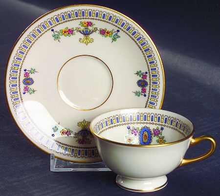 Colonial Footed Demitasse Cup & Saucer Set