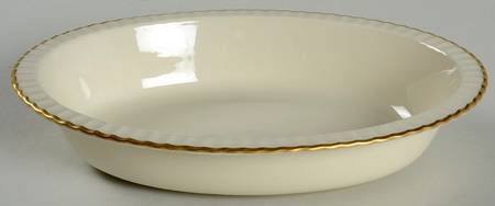 Colonnade Gold 9" Oval Vegetable Bowl