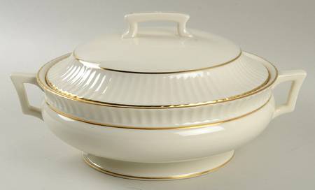 Colonnade Gold Round Covered Vegetable