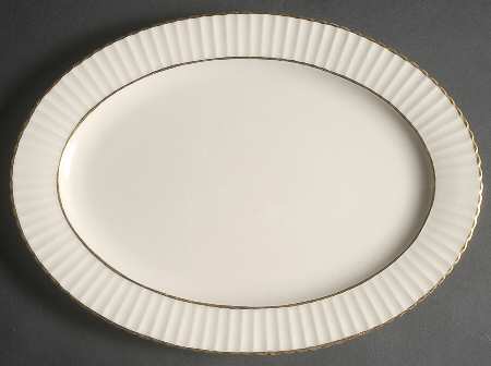 Colonnade Gold 13" Oval Serving Platter