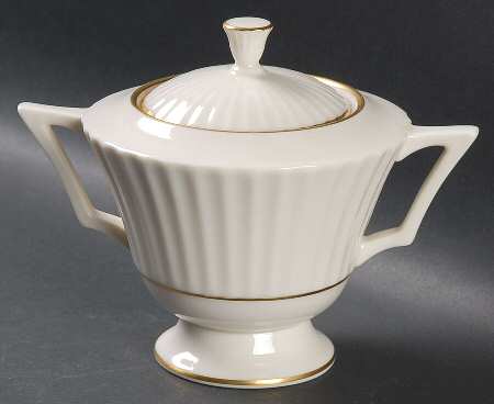 Colonnade Gold Sugar Bowl & Lid