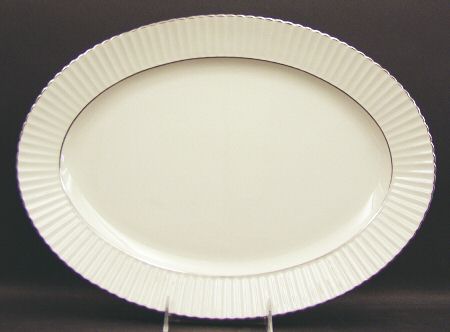 Colonnade Platinum 15" Oval Serving Platter