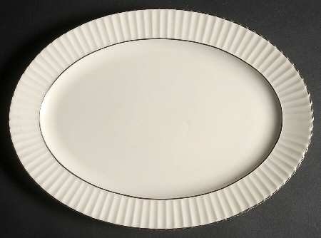 Colonnade Platinum 13" Oval Serving Platter