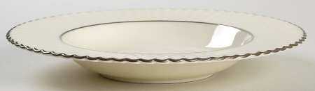 Colonnade Platinum Rim Soup Bowl