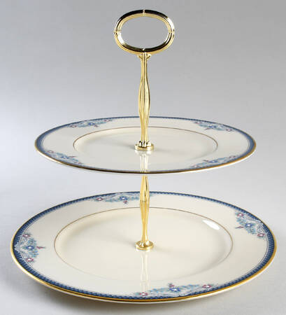 Columbia 6 5/8"-10"  2 Tiered Serving Tray (Dp, Sp) HC