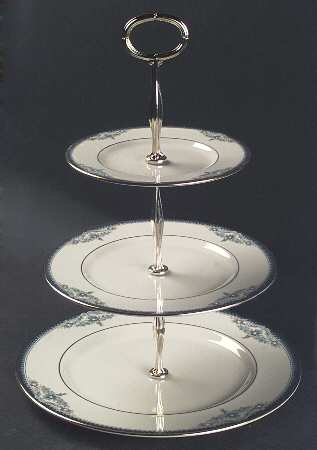 Columbia 13 7/8"-14 1/4" 3-Tiered Serving Tray(DP,SP,BB) HC