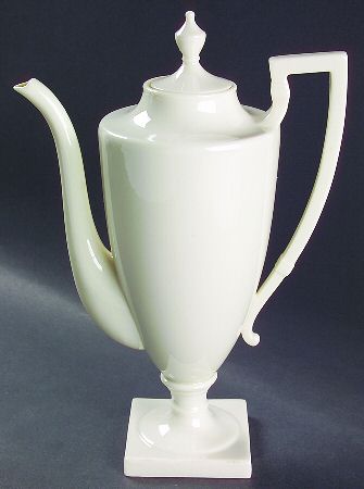 Colonial White Coffee Pot & Lid