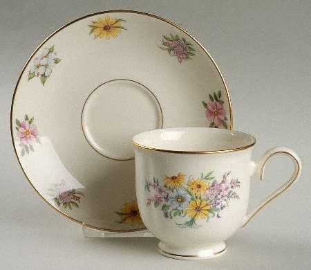 Constitution Footed Cup & Saucer Set
