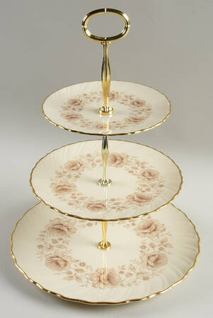 Coquette 13 7/8"-14 1/4" 3-Tiered Serving Tray(DP,SP,BB) HC