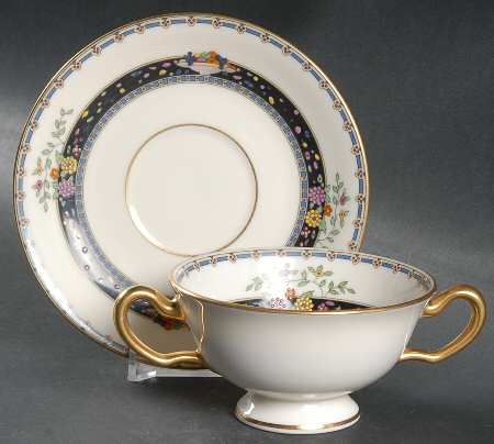 Coronado Footed Bouillon Cup & Saucer