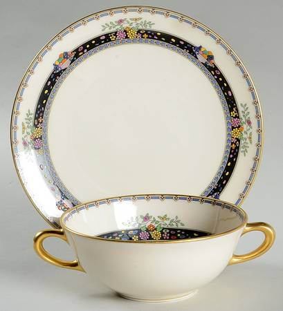 Coronado Flat Cream Soup Bowl & Saucer Set