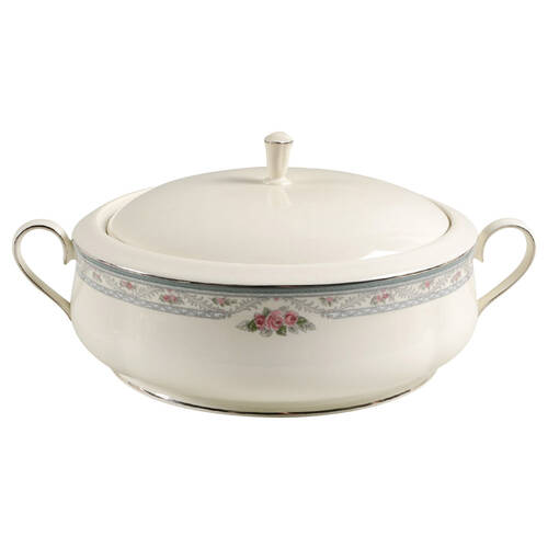 Country Romance Round Covered Vegetable