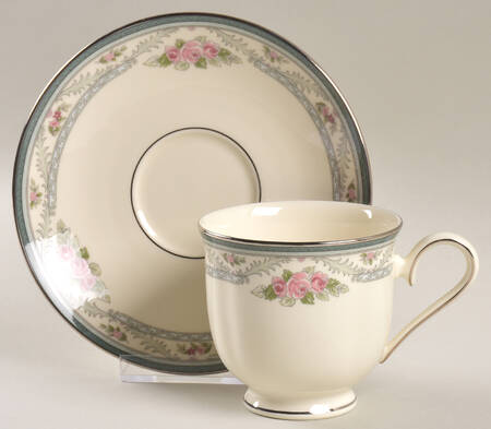Country Romance Footed Cup & Saucer Set