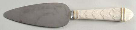Cottage (Giftware, Gold Trim) Pie & Cake Server with Stainless Blade