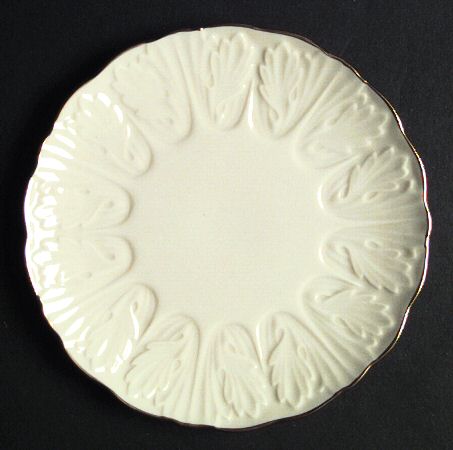 Cottage (Giftware, Gold Trim) Dessert/Pie Plate
