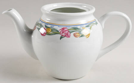 Country Tulips Teapot No Lid