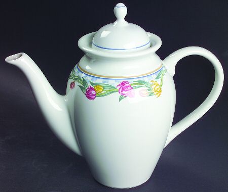 Country Tulips Coffee Pot & Lid