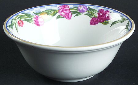 Country Tulips Fruit/Dessert (Sauce) Bowl