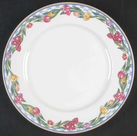 Country Tulips Salad Plate