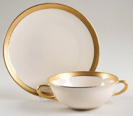 Countess Flat Cream Soup Bowl & Saucer Set