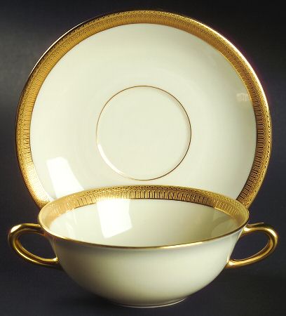 Countess Flat Cream Soup Bowl & Saucer Set