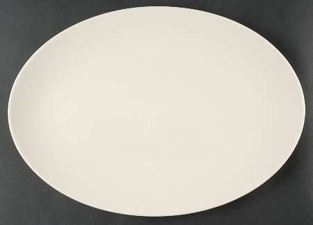 Coupe Off White 16" Oval Serving Platter by Lenox