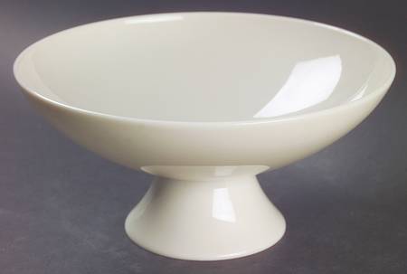Coupe Off White Round Compote (Height X Width)