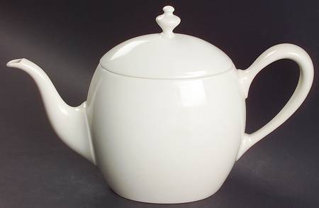 Coupe Off White Teapot & Lid