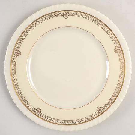 Crinoline Cream Salad Plate