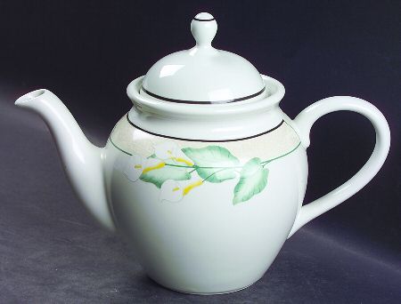 Dancing Lilies Teapot & Lid