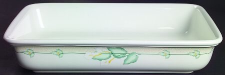 Dancing Lilies 13"  Rectangular Baker