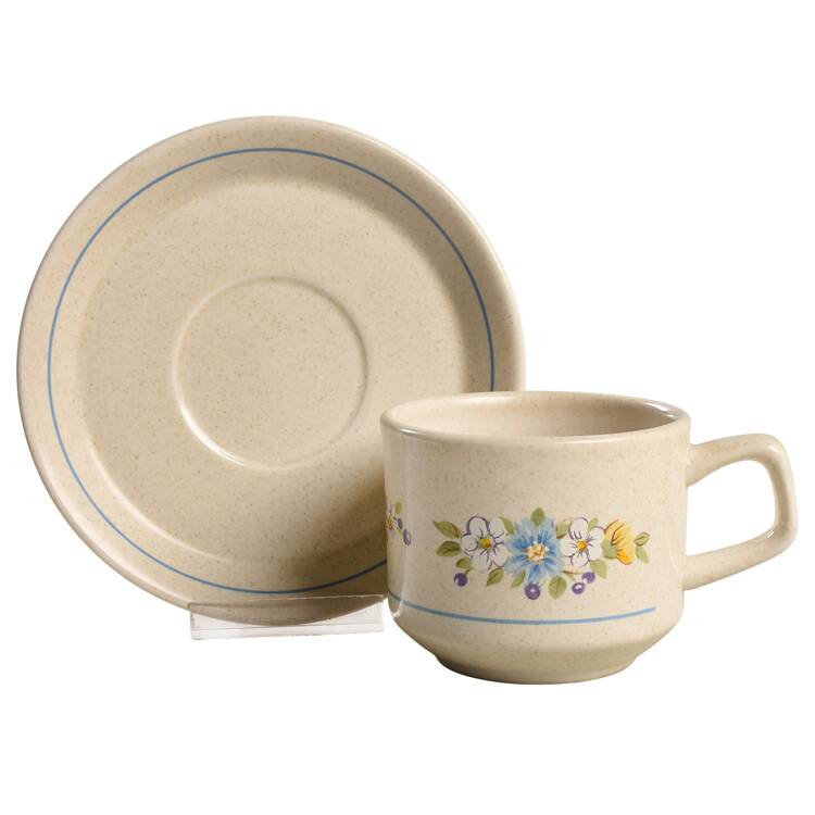 Daybreak (Temperware) Flat Cup & Saucer Set by Lenox