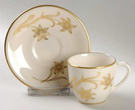 Daybreak Flat Demitasse Cup & Saucer Set