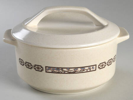 Desert Morn 1.25 Qt Round Covered Casserole
