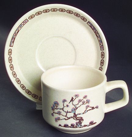 Desert Morn Flat Cup & Saucer Set