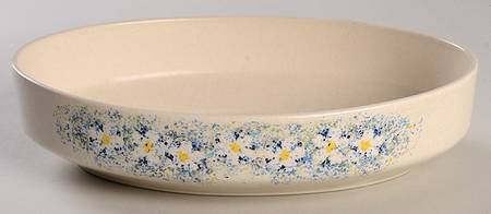 Dewdrops 9" Oval Vegetable Bowl