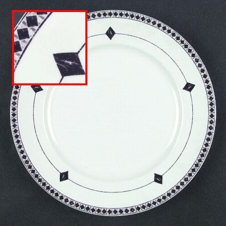 Diamond Ring Salad Plate