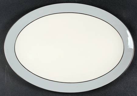 Dubarry Gray 16" Oval Serving Platter